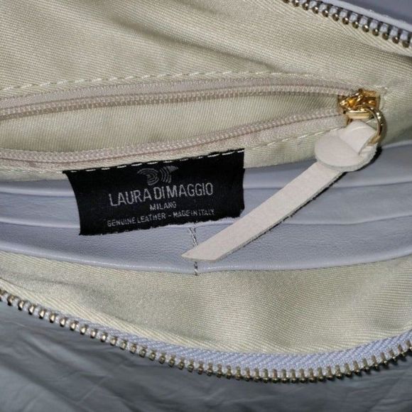 Laura Di Maggio Milano Women's Italian Butter Soft Leather Oversized Wristlet - Picture 8 of 10